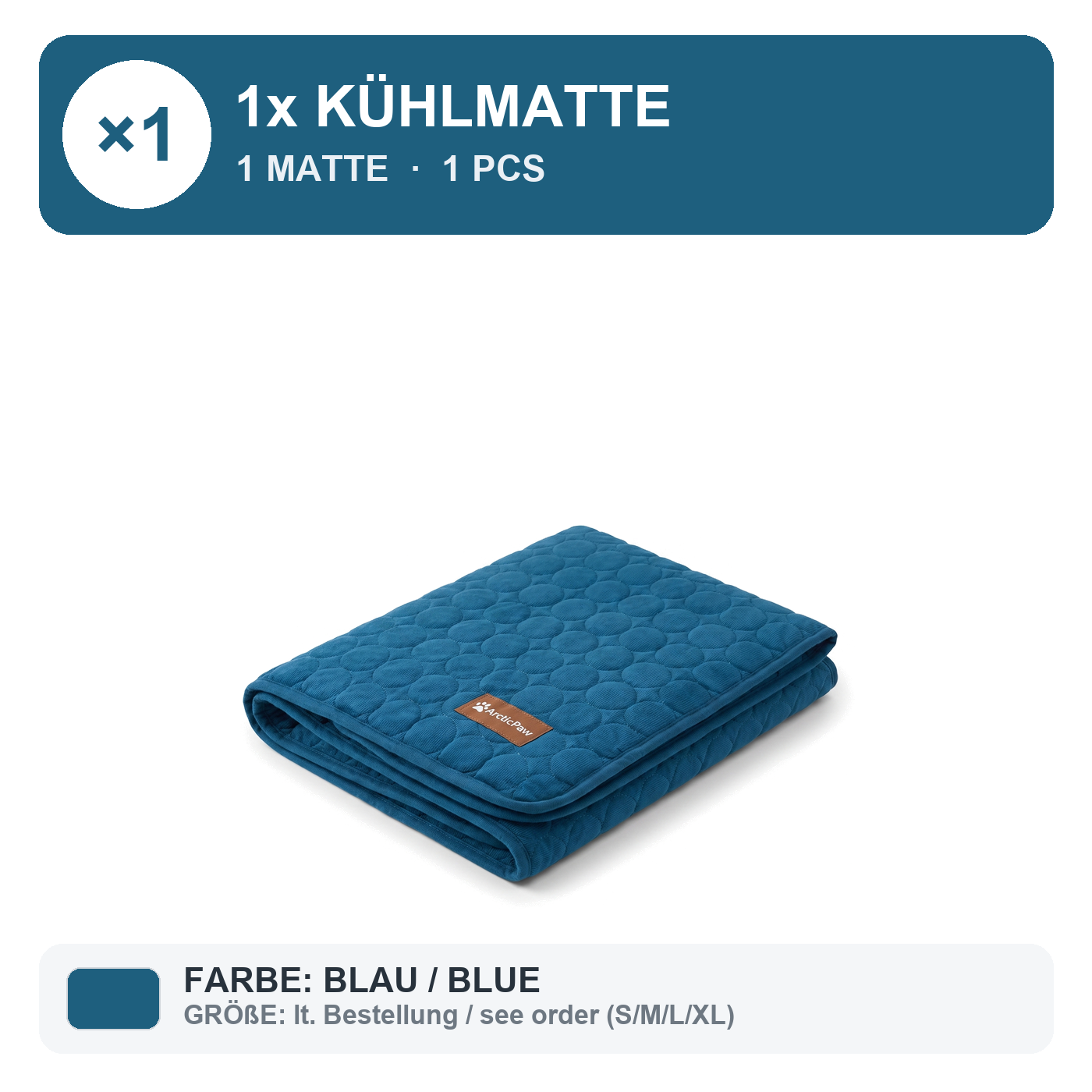 BUNDLE 1x = 1 Matte / Blau (Lieferanten-Info)