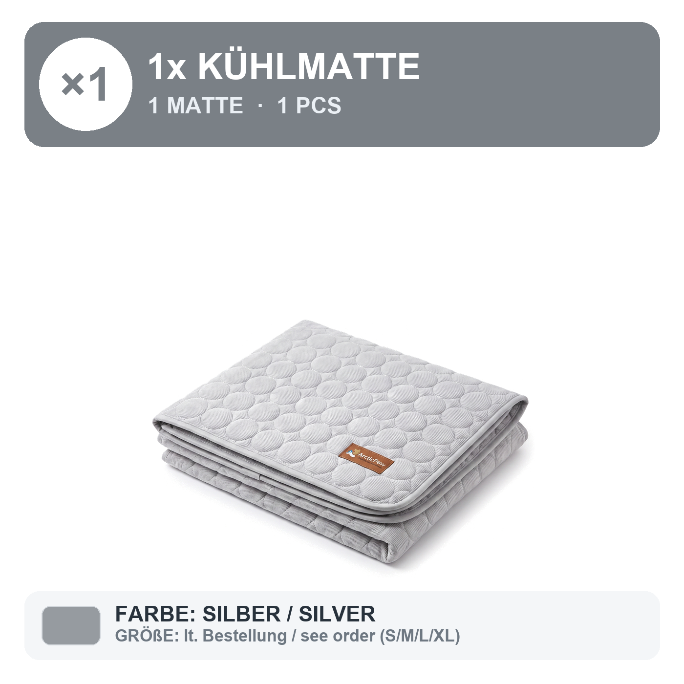 BUNDLE 1x = 1 Matte / Silber (Lieferanten-Info)